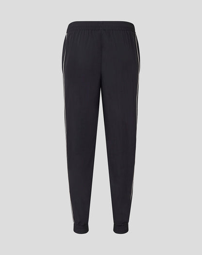 Rangers Junior Travel Pant in black with white side stripes and ribbed cuffs