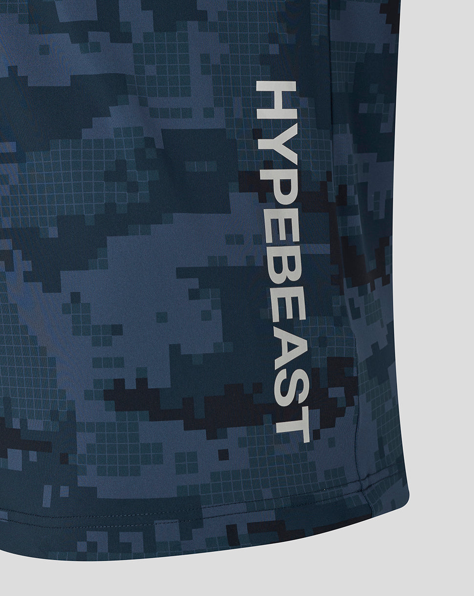 Night Sky digital camo fabric with vertical HYPEBEAST branding along the leg