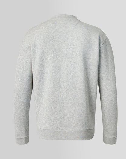 Gray sweatshirt on a light gray background