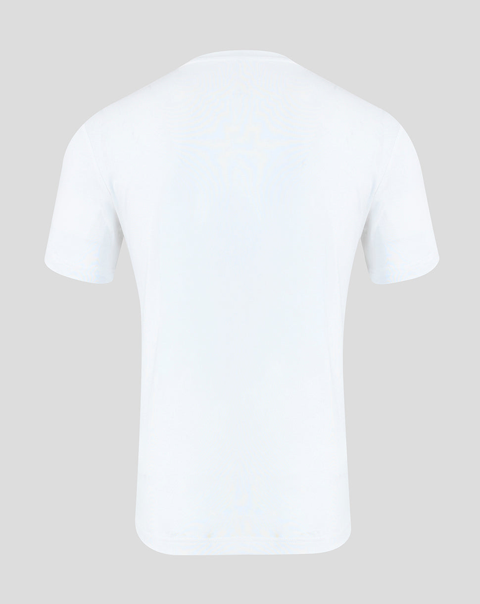 Back view of white Haas Team Regular Fit T-shirt