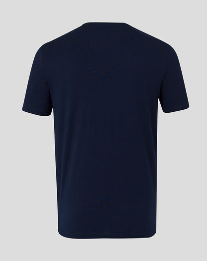 Bath Rugby Unisex Varsity Tee back view French Navy