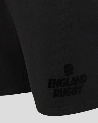 Black shorts with 'England Rugby' logo on a white background