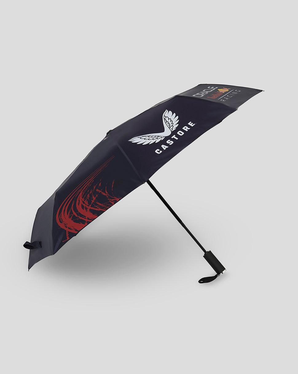Navy short Red Bull Racing umbrella with Castore branding and Red Bull logos