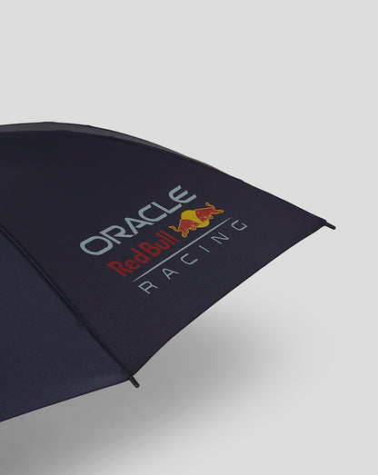 Navy Oracle Red Bull Racing umbrella canopy featuring Red Bull logo.