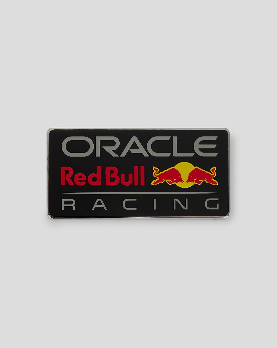 Night Sky pin badge featuring Oracle Red Bull Racing logo and Red Bull emblem.