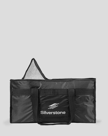 Black Silverstone Cool Bag with insulated interior and carrying handles featuring the Silverstone logo.