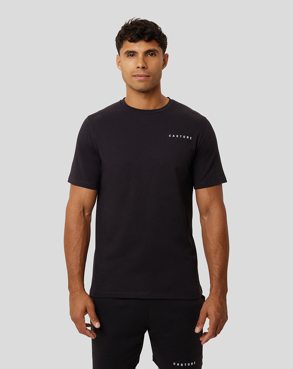 Black Onyx Carbon Capsule Recovery T Shirt with a small Castore logo on the chest.