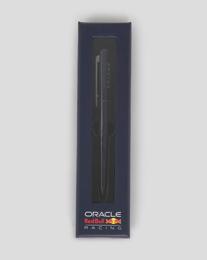 Oracle Red Bull Racing Night Sky pen in navy box with a clear window showing the pen.
