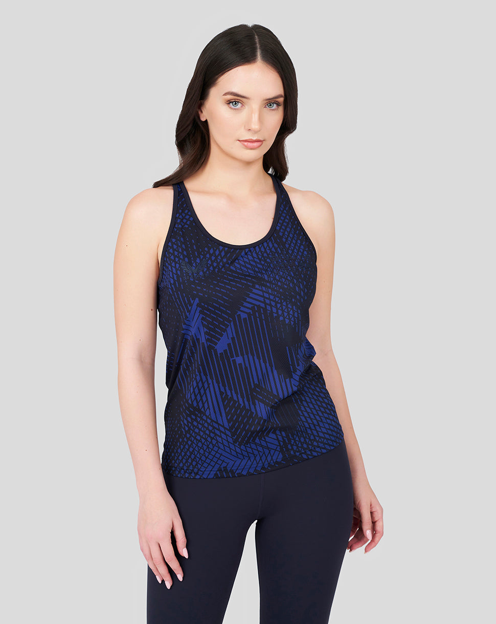 Navy Oracle Red Bull Racing women's tank top Night Sky with round neck and subtle front pattern