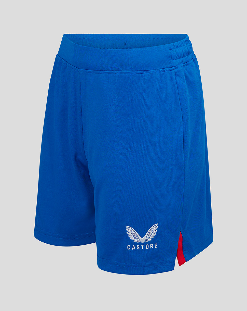Blue Rangers Women's 23/24 away shorts with elastic waist and Castore logo on the leg