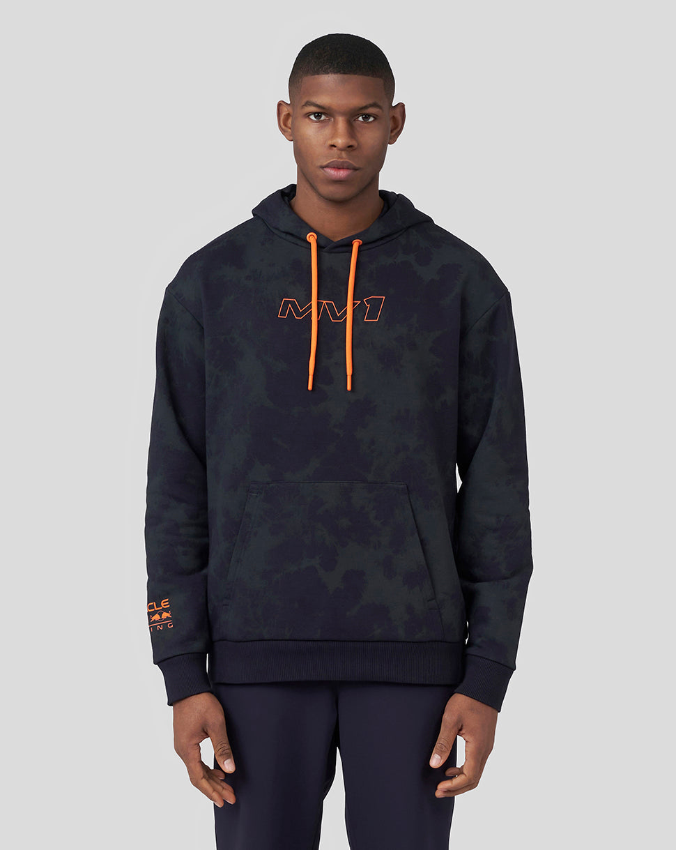 Oversized Oracle Red Bull Racing Driver hoodie with orange drawstrings and chest logo