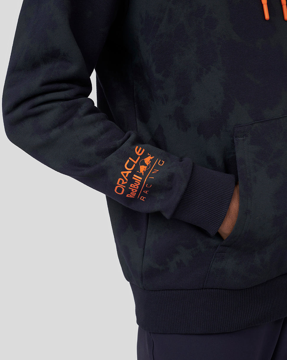 Orange Oracle Red Bull Racing branding on the hoodie sleeve cuff